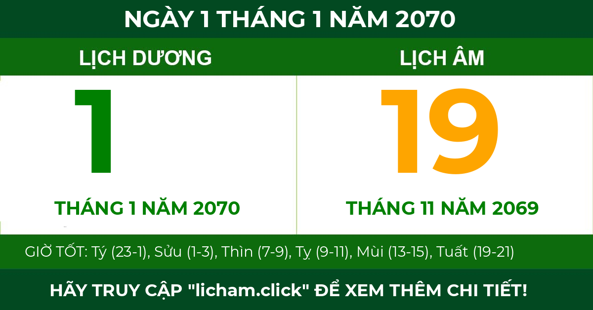 lịch âm ngày 1 tháng 1 năm 2070