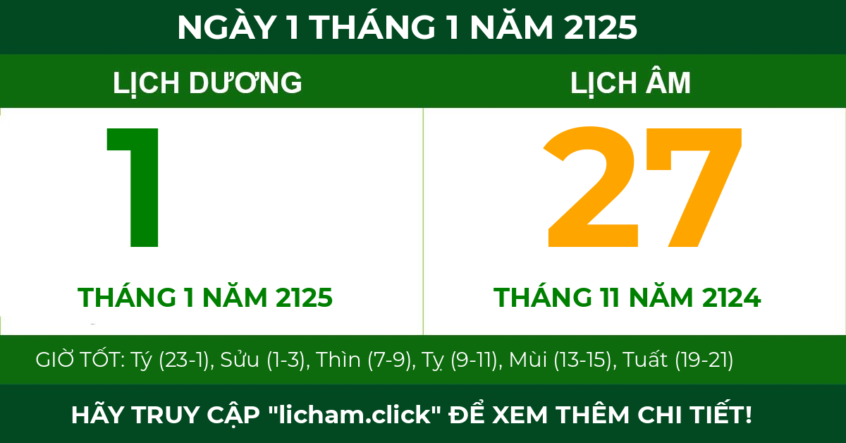 lịch âm ngày 1 tháng 1 năm 2125