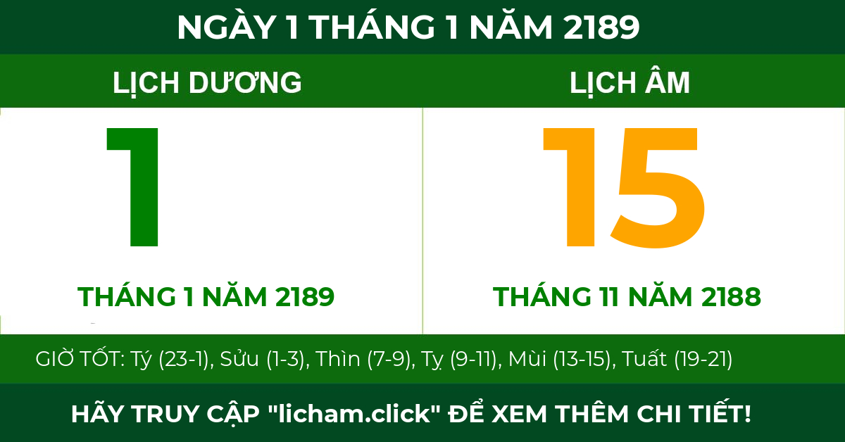 lịch âm ngày 1 tháng 1 năm 2189