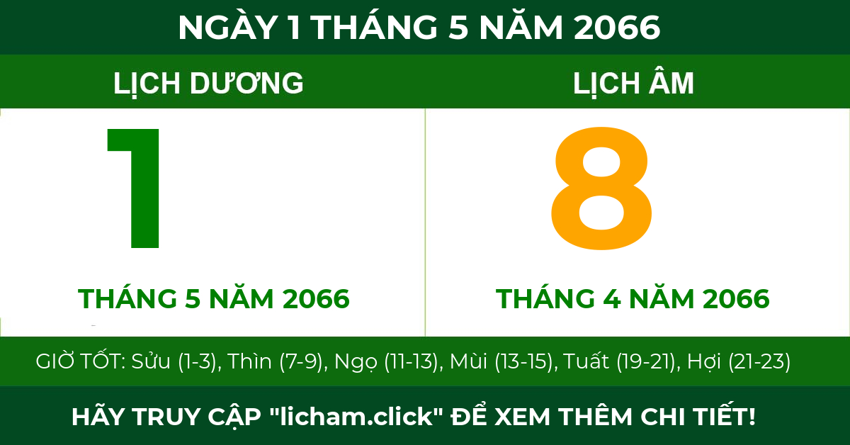 lịch âm ngày 1 tháng 5 năm 2066