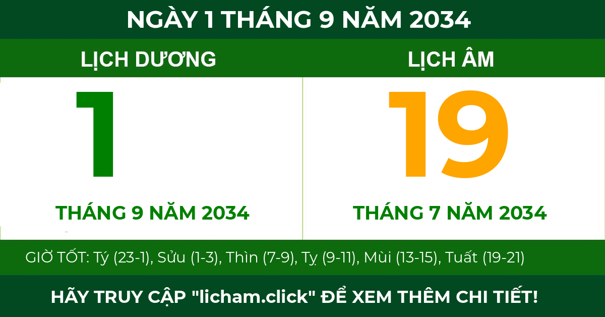 lịch âm ngày 1 tháng 9 năm 2034