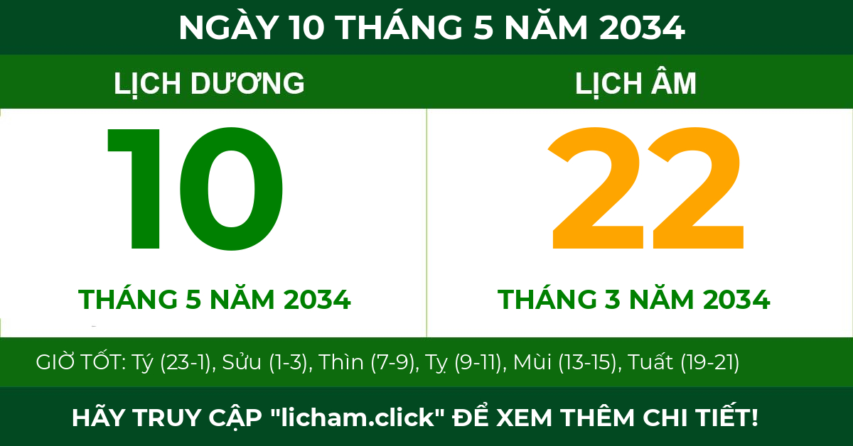 lịch âm ngày 10 tháng 5 năm 2034