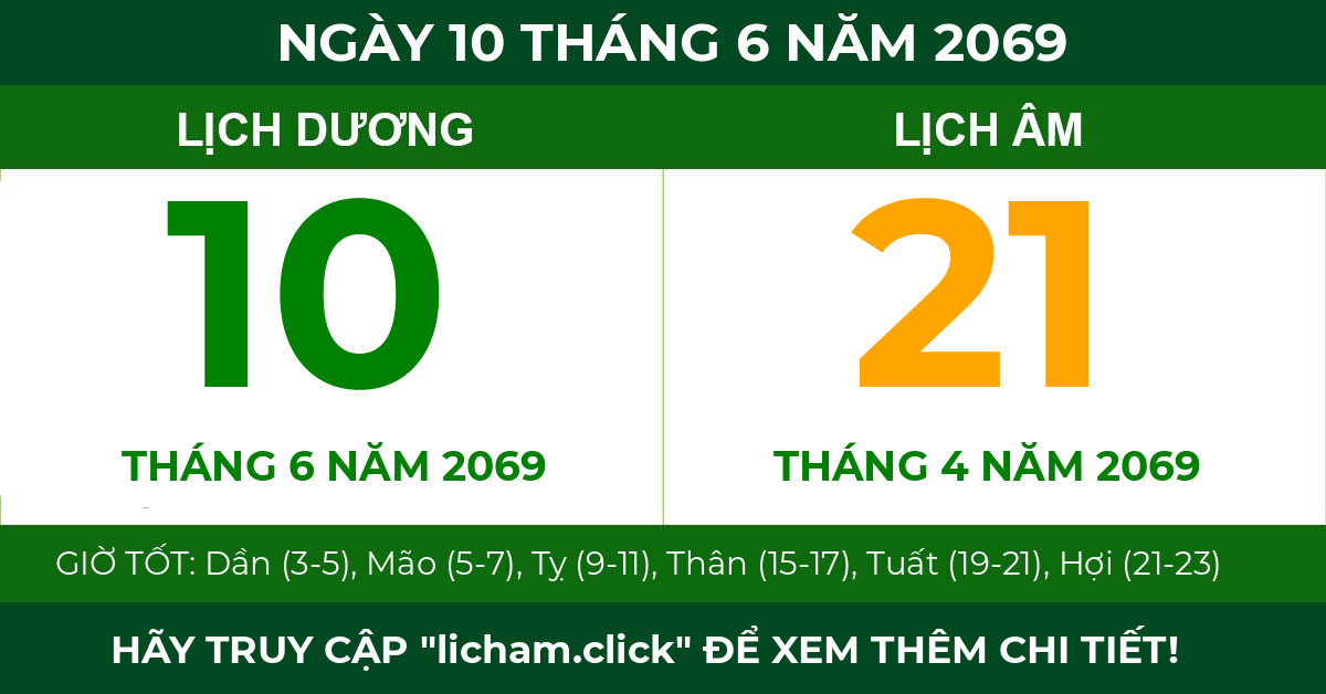 lịch âm ngày 10 tháng 6 năm 2069