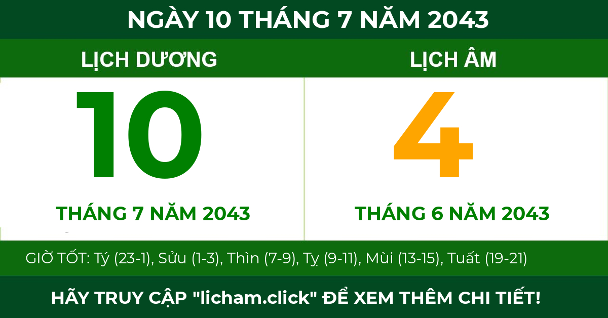 lịch âm ngày 10 tháng 7 năm 2043