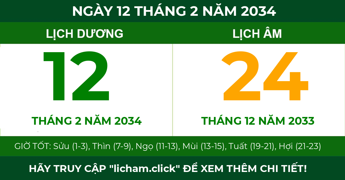 lịch âm ngày 12 tháng 2 năm 2034