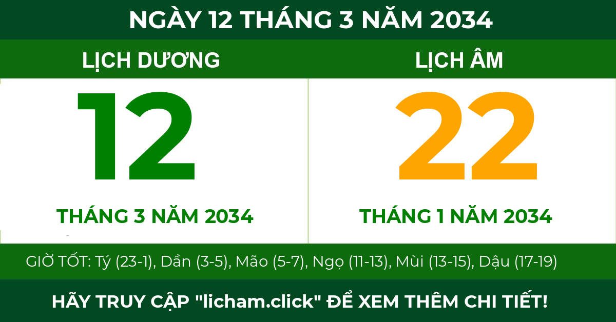 lịch âm ngày 12 tháng 3 năm 2034