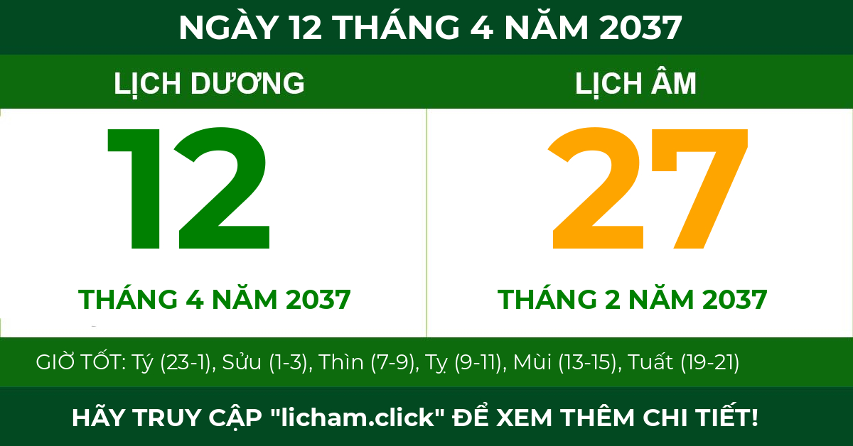 lịch âm ngày 12 tháng 4 năm 2037
