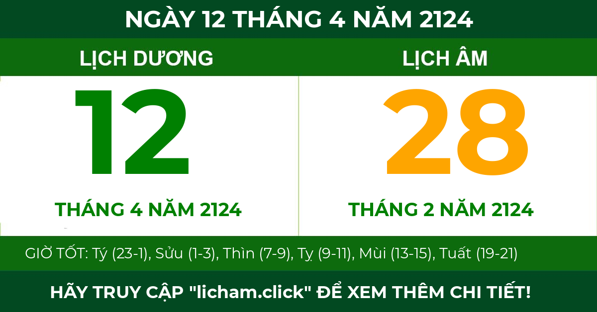 lịch âm ngày 12 tháng 4 năm 2124