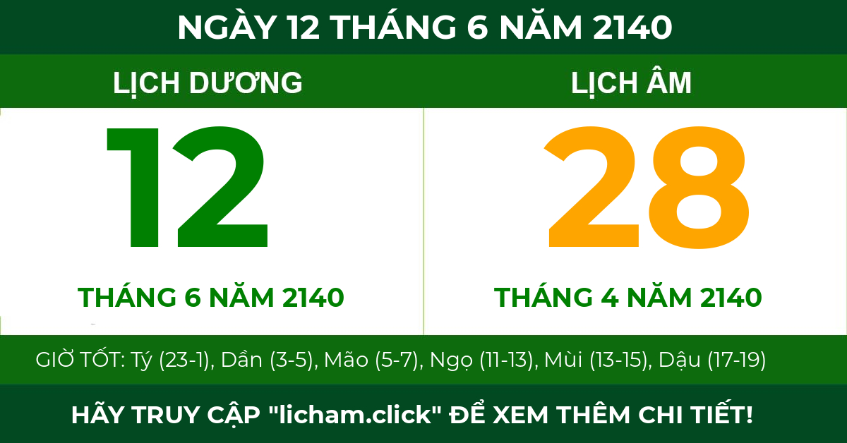 lịch âm ngày 12 tháng 6 năm 2140
