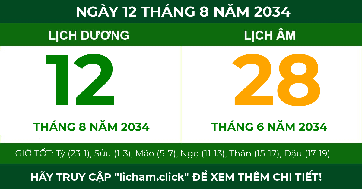 lịch âm ngày 12 tháng 8 năm 2034