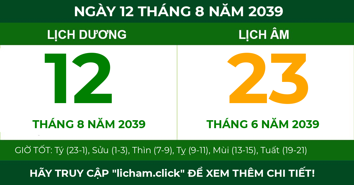 lịch âm ngày 12 tháng 8 năm 2039