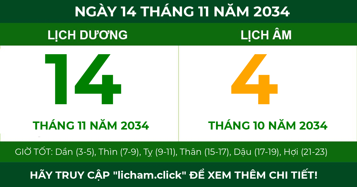 lịch âm ngày 14 tháng 11 năm 2034