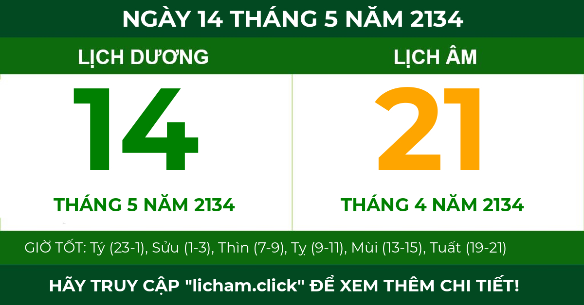 lịch âm ngày 14 tháng 5 năm 2134