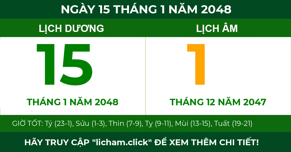 lịch âm ngày 15 tháng 1 năm 2048