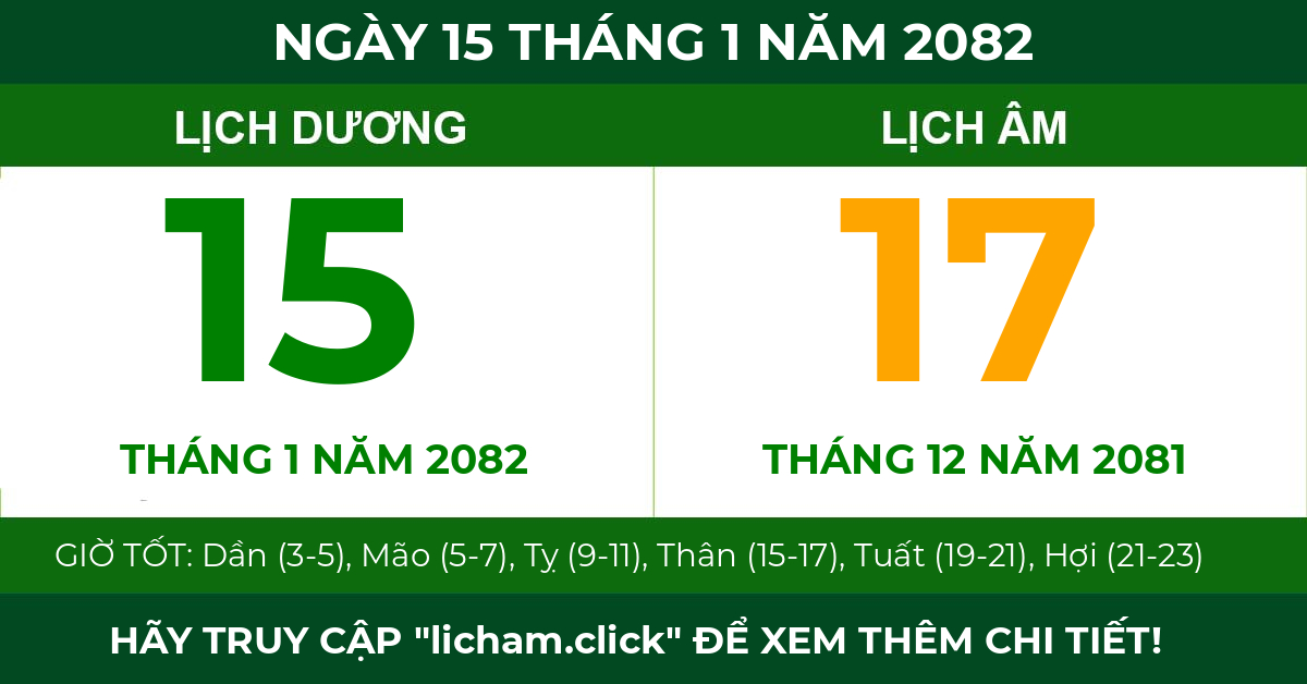 lịch âm ngày 15 tháng 1 năm 2082