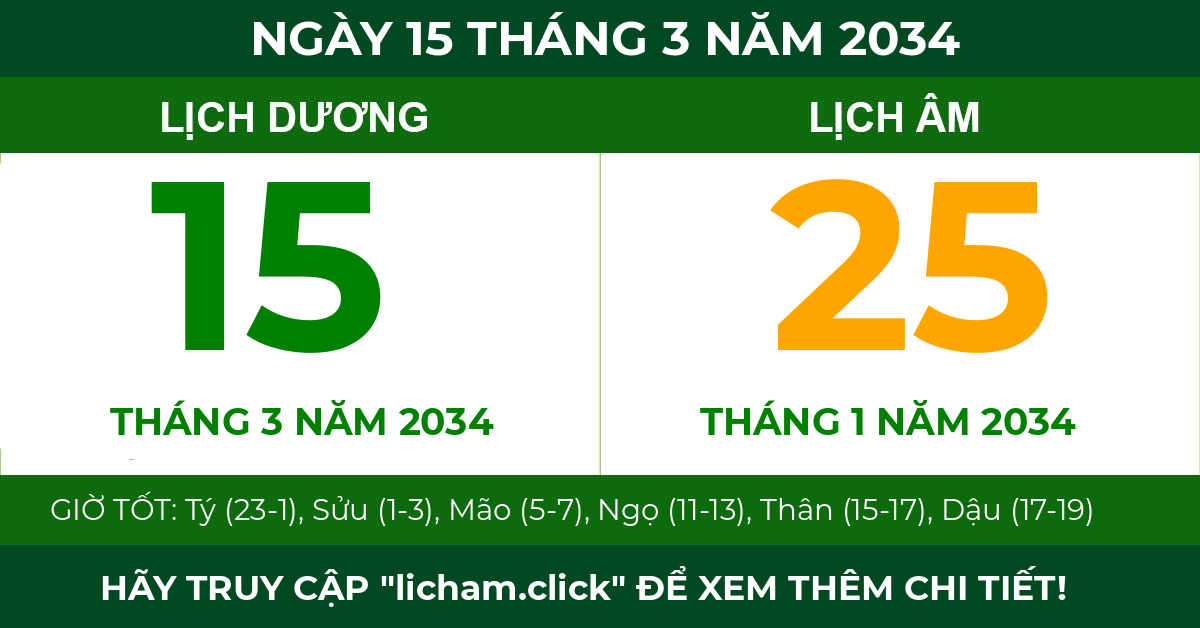 lịch âm ngày 15 tháng 3 năm 2034
