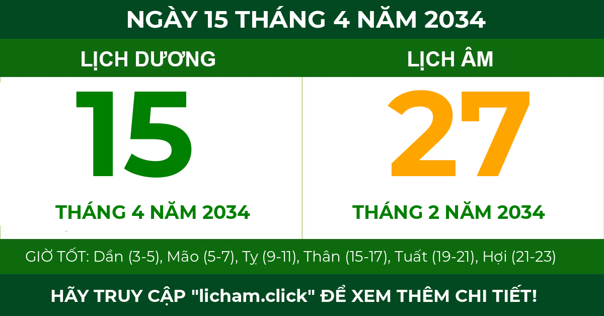 lịch âm ngày 15 tháng 4 năm 2034