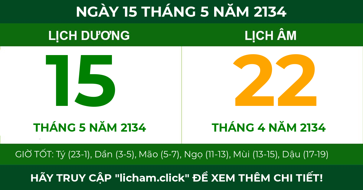 lịch âm ngày 15 tháng 5 năm 2134