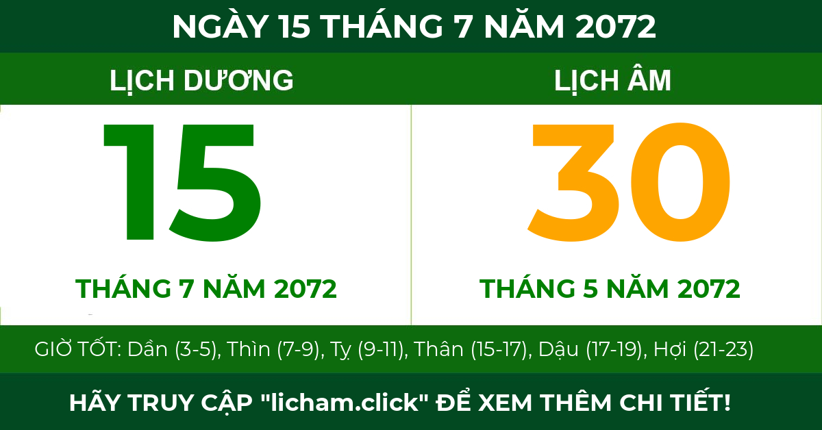 lịch âm ngày 15 tháng 7 năm 2072