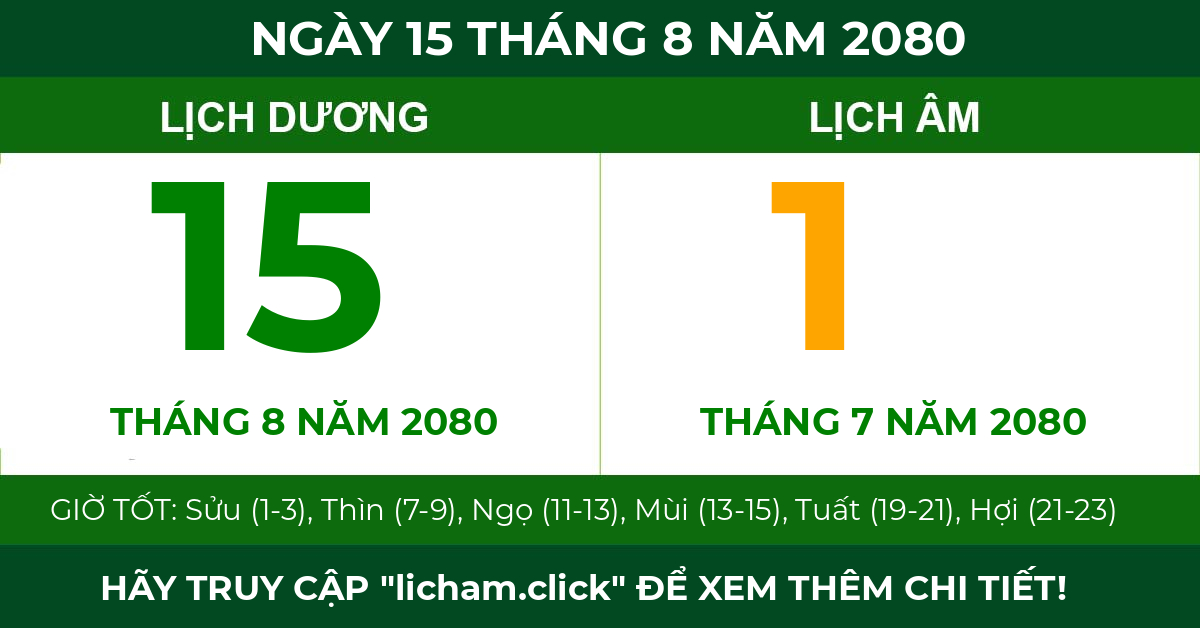 lịch âm ngày 15 tháng 8 năm 2080