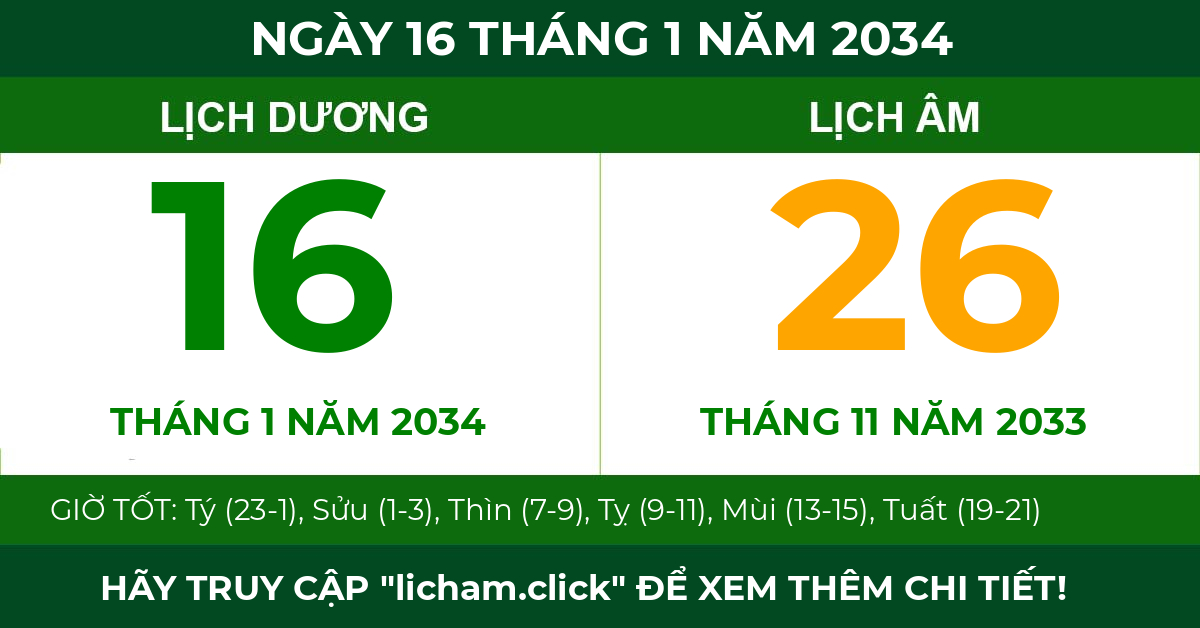 lịch âm ngày 16 tháng 1 năm 2034