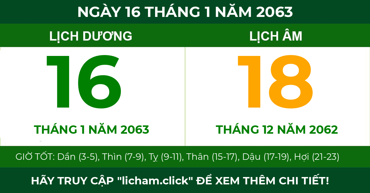 lịch âm ngày 16 tháng 1 năm 2063