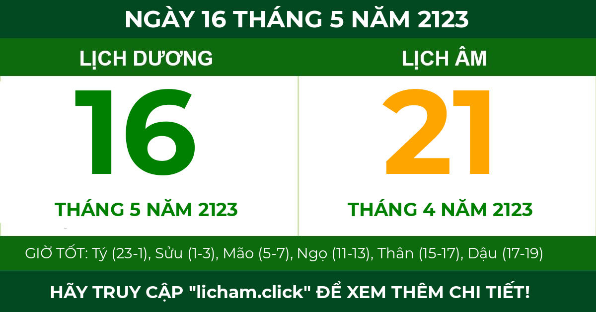 lịch âm ngày 16 tháng 5 năm 2123