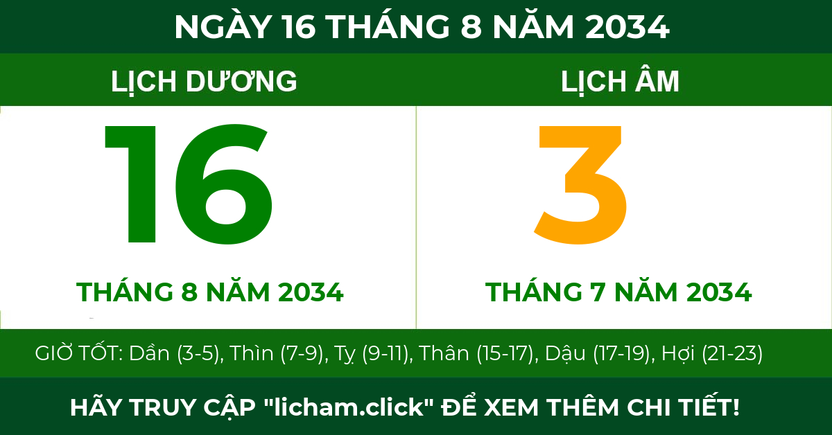 lịch âm ngày 16 tháng 8 năm 2034