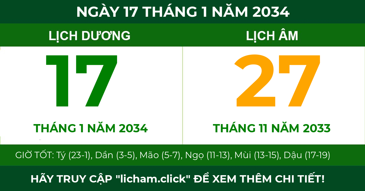 lịch âm ngày 17 tháng 1 năm 2034