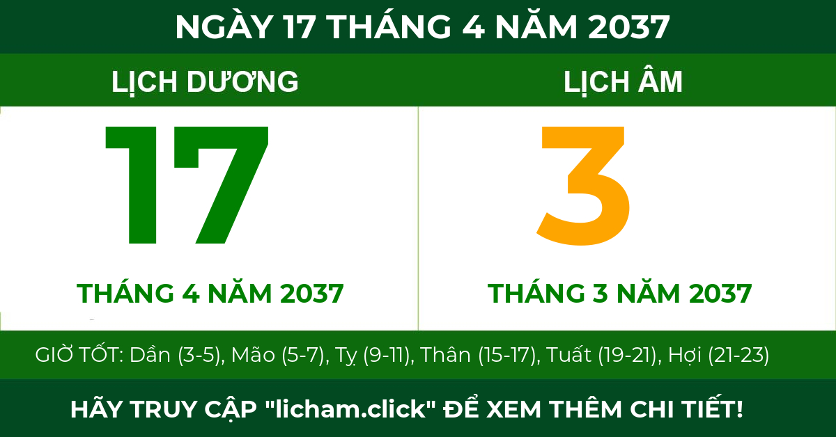 lịch âm ngày 17 tháng 4 năm 2037