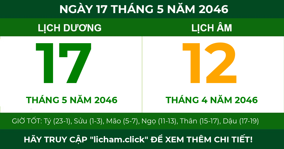 lịch âm ngày 17 tháng 5 năm 2046