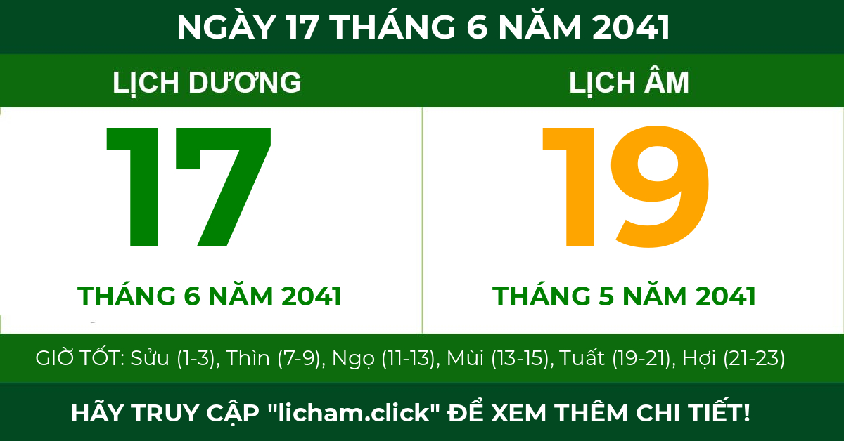 lịch âm ngày 17 tháng 6 năm 2041