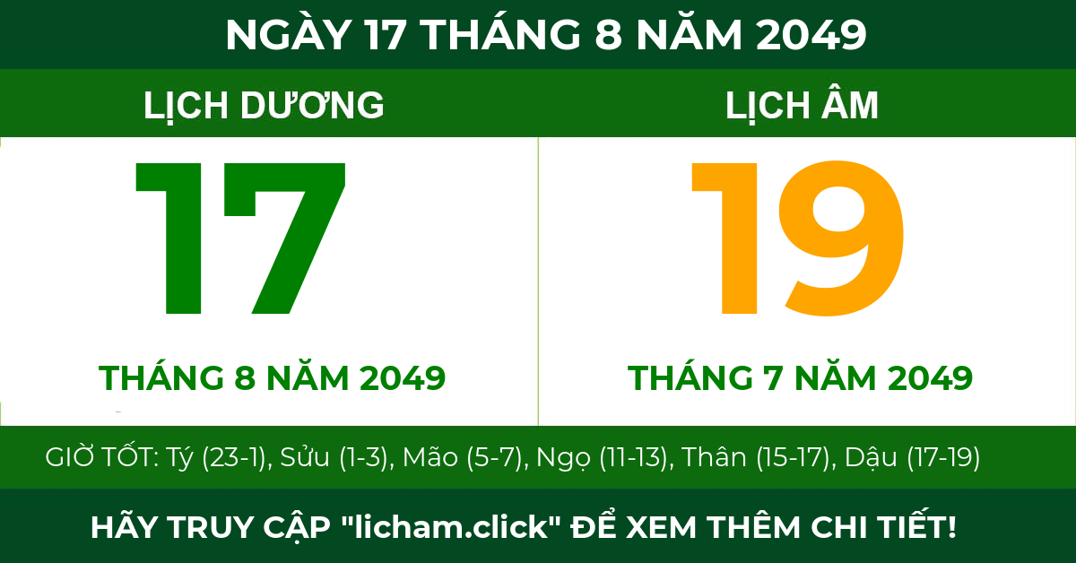 lịch âm ngày 17 tháng 8 năm 2049