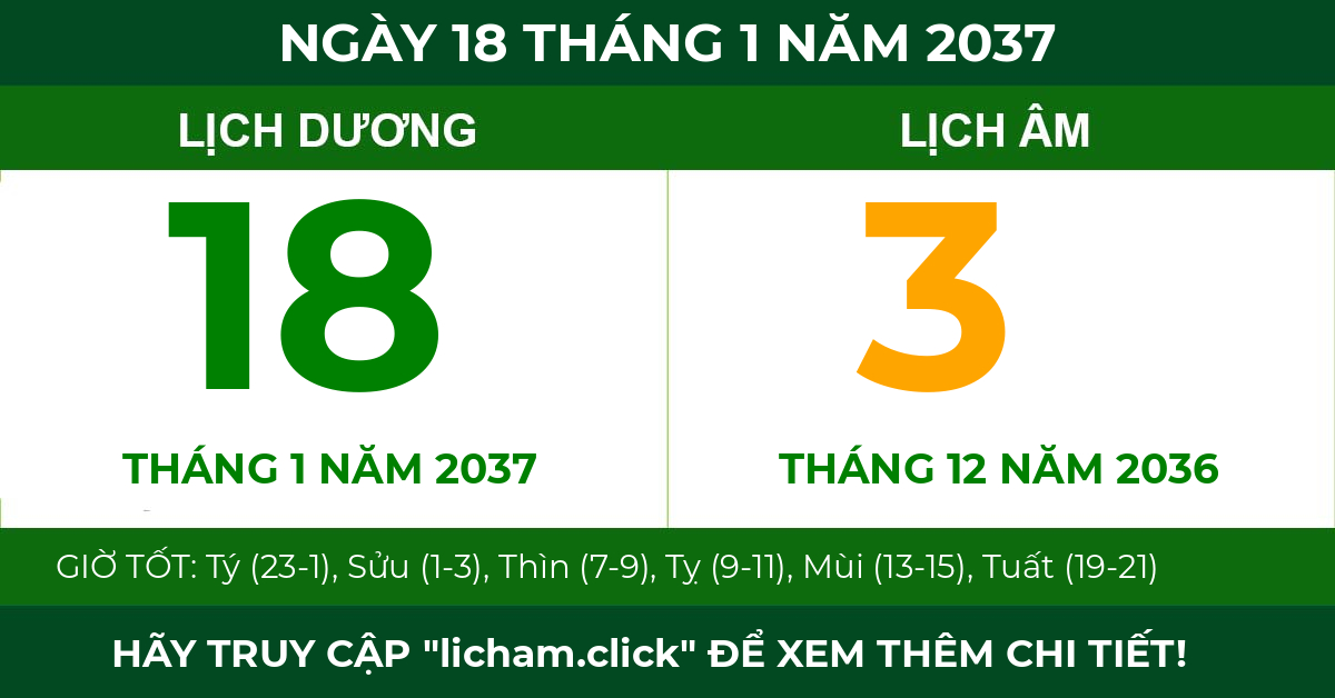 lịch âm ngày 18 tháng 1 năm 2037