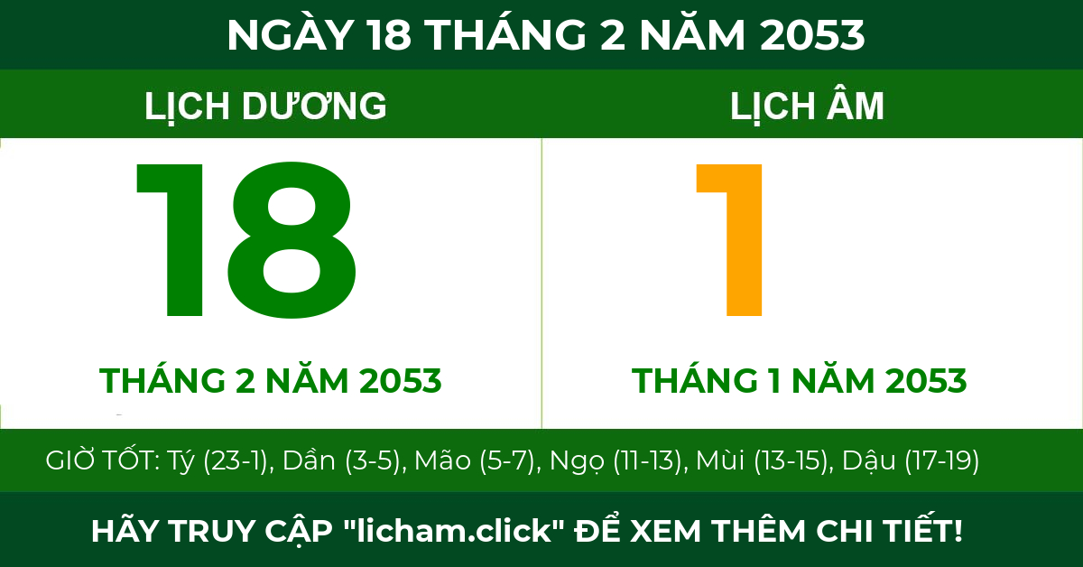 lịch âm ngày 18 tháng 2 năm 2053