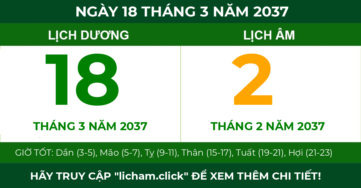 lịch âm ngày 18 tháng 3 năm 2037
