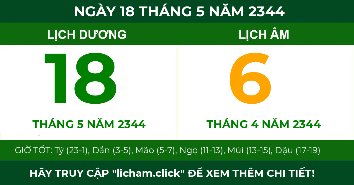 lịch âm ngày 18 tháng 5 năm 2344