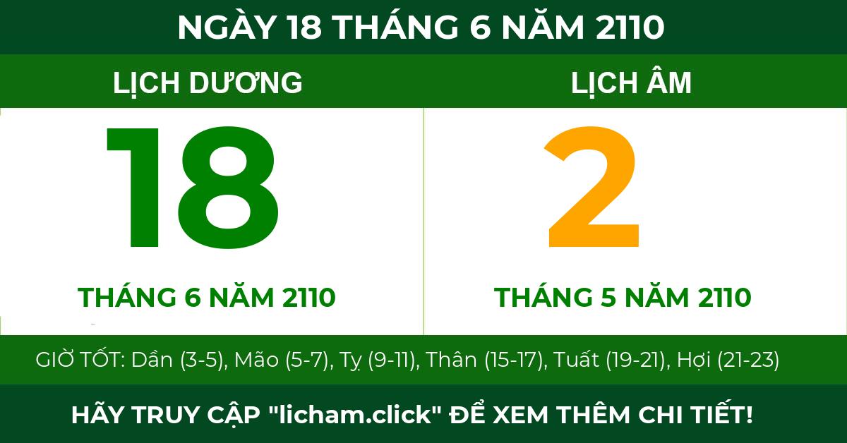 lịch âm ngày 18 tháng 6 năm 2110