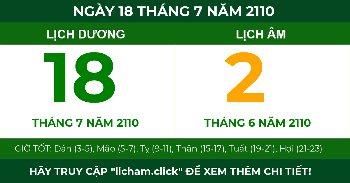 lịch âm ngày 18 tháng 7 năm 2110