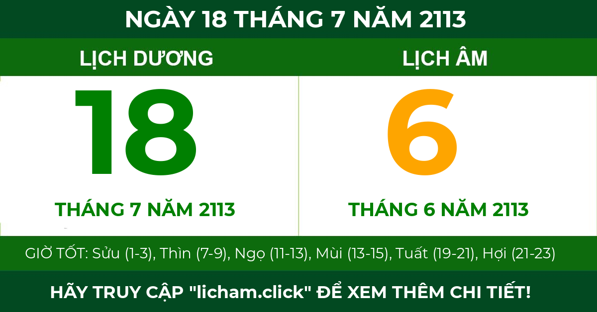 lịch âm ngày 18 tháng 7 năm 2113