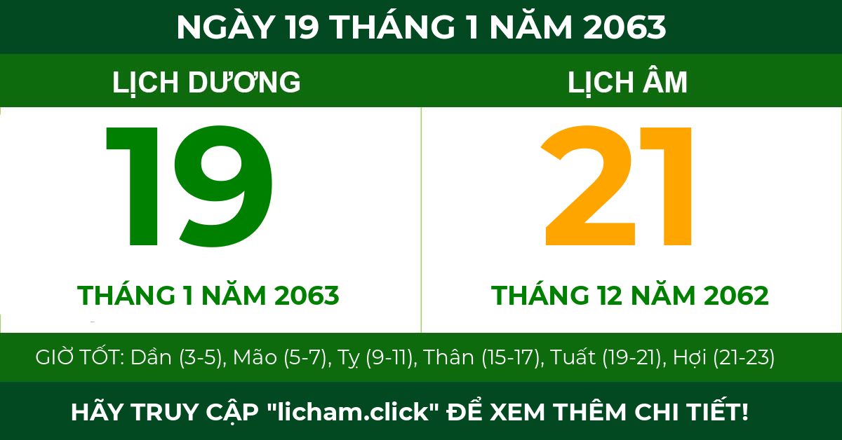 lịch âm ngày 19 tháng 1 năm 2063