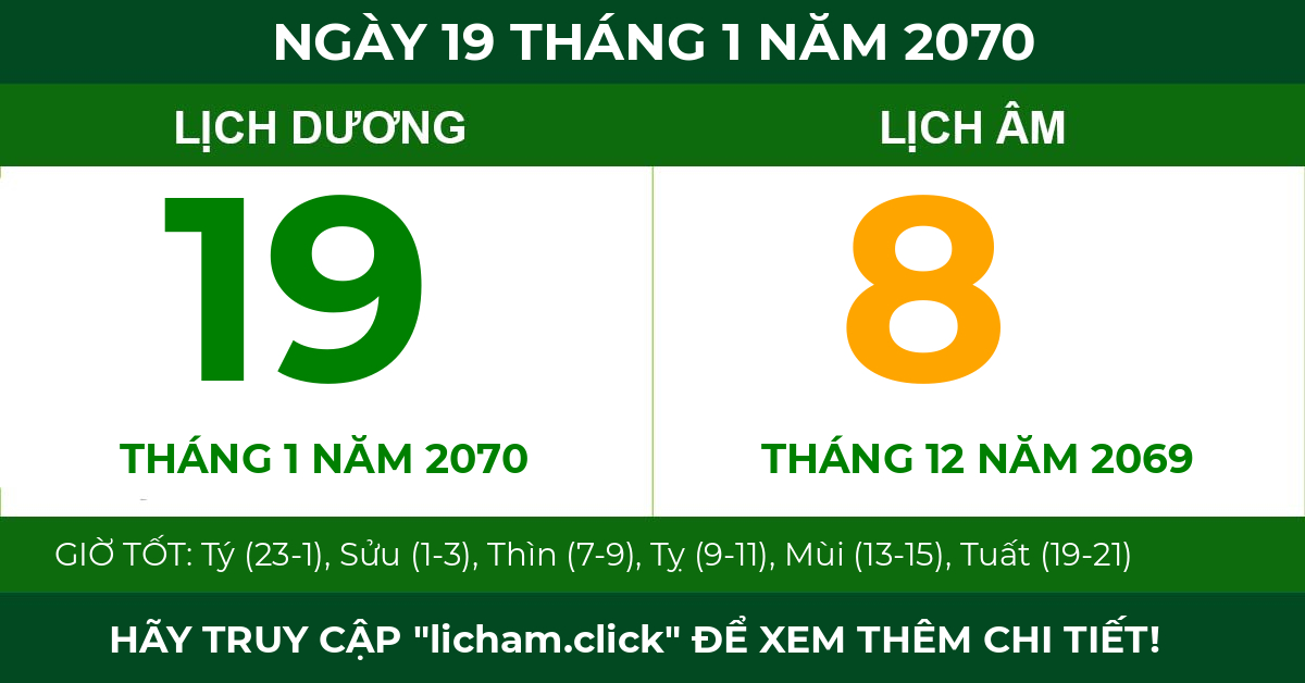lịch âm ngày 19 tháng 1 năm 2070