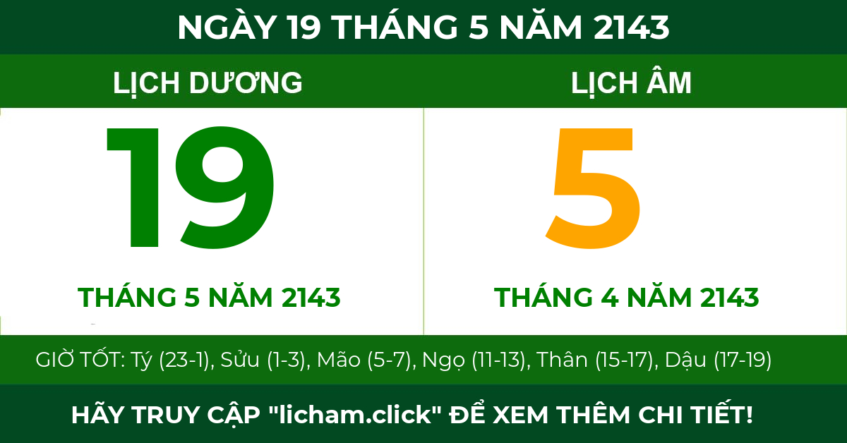 lịch âm ngày 19 tháng 5 năm 2143