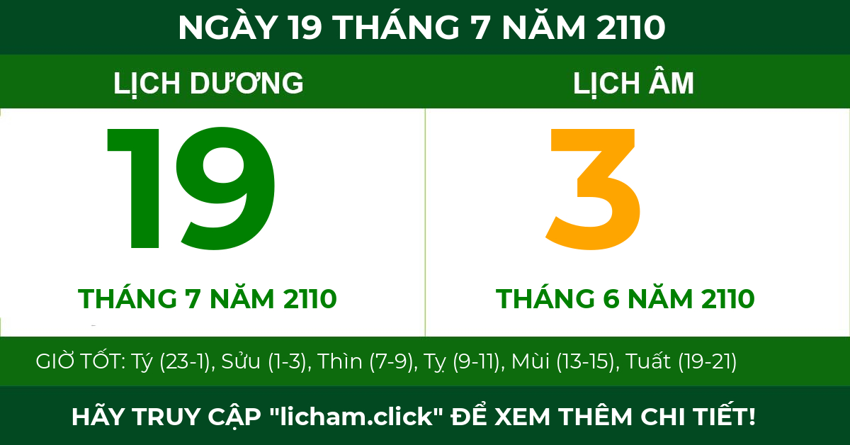lịch âm ngày 19 tháng 7 năm 2110