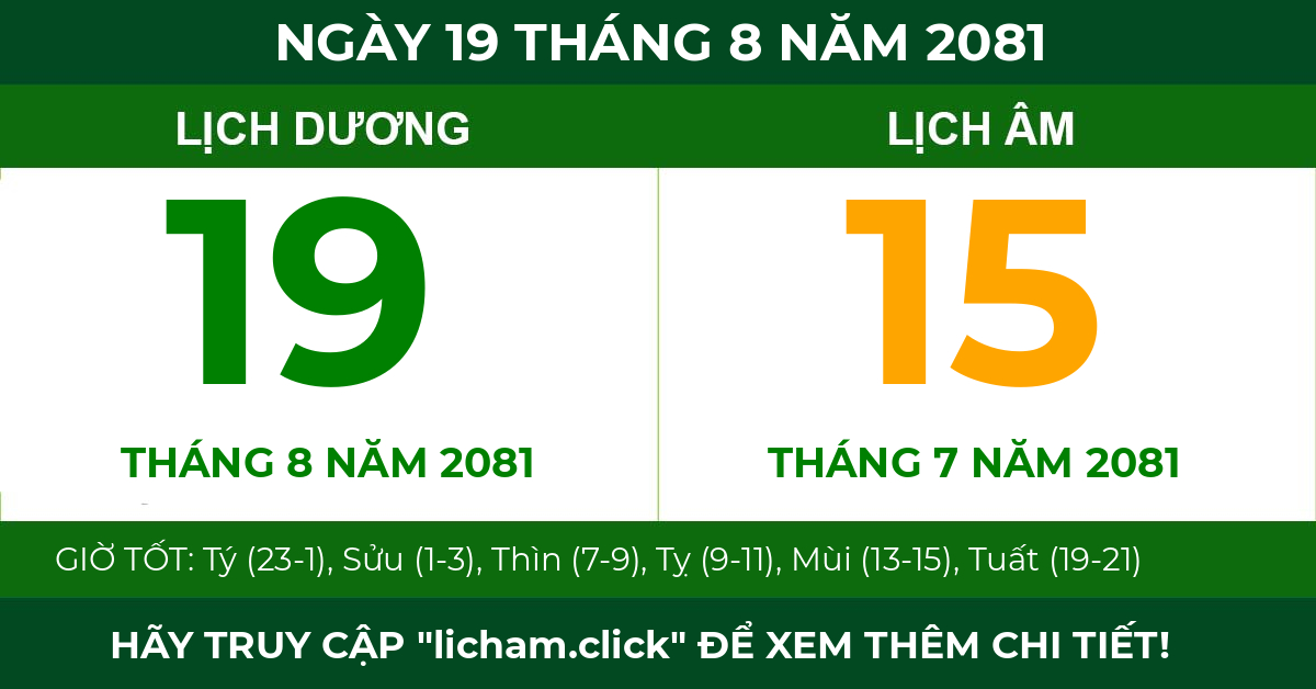 lịch âm ngày 19 tháng 8 năm 2081