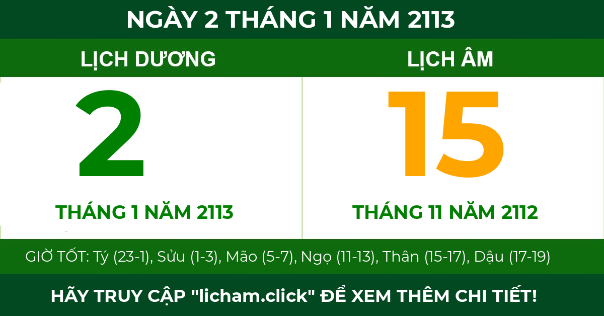 lịch âm ngày 2 tháng 1 năm 2113