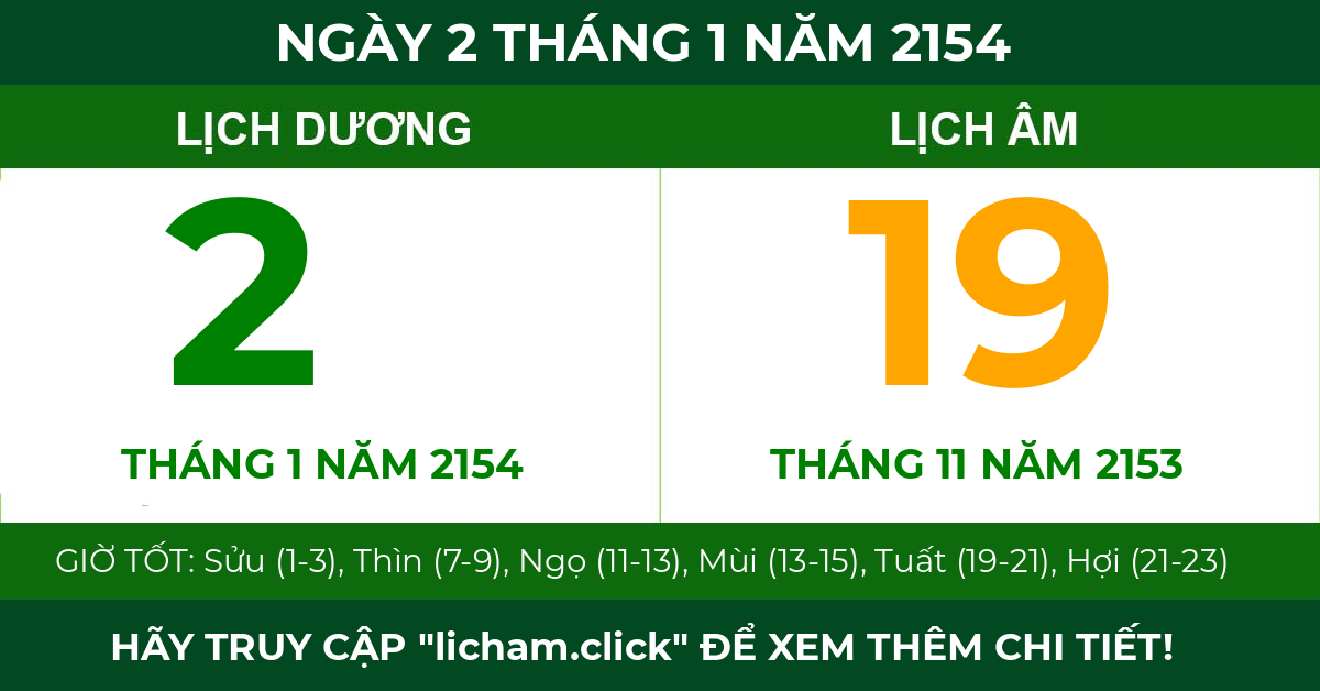 lịch âm ngày 2 tháng 1 năm 2154