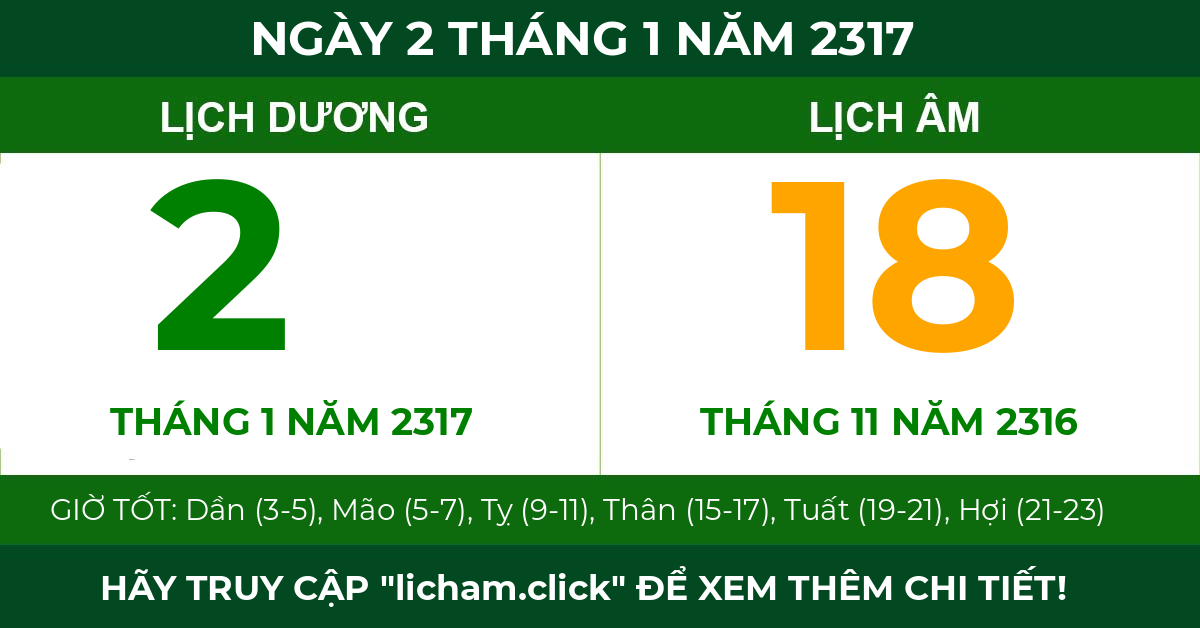 lịch âm ngày 2 tháng 1 năm 2317