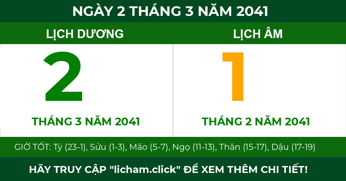 lịch âm ngày 2 tháng 3 năm 2041