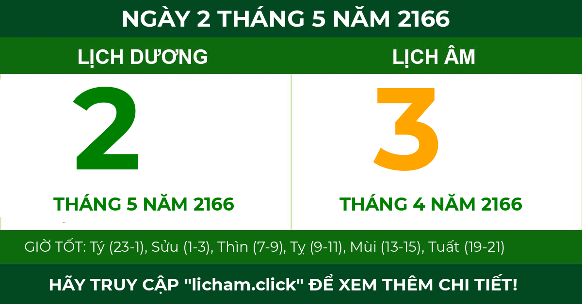 lịch âm ngày 2 tháng 5 năm 2166